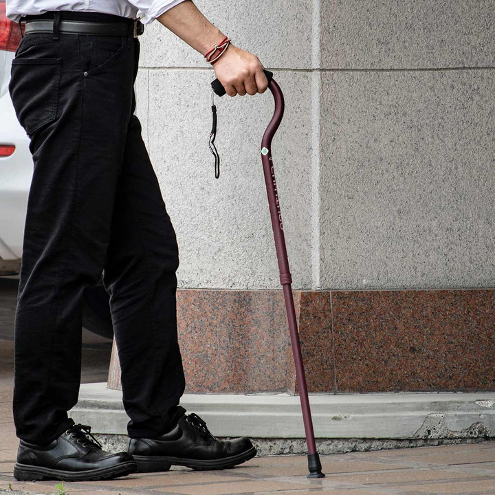 杖フラミンゴNステッキ軽量伸縮女性おしゃれ介護