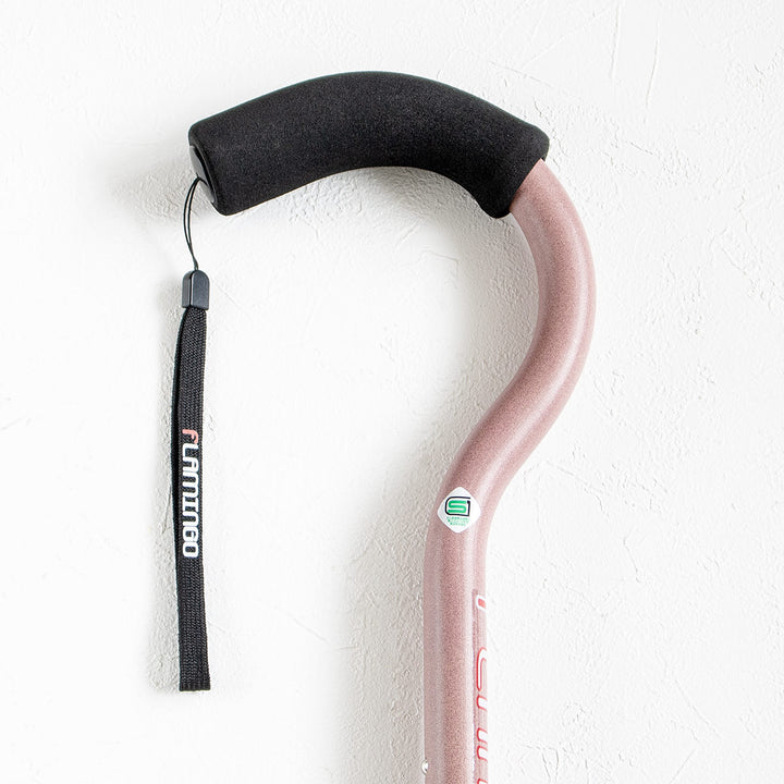 杖フラミンゴNステッキ軽量伸縮女性おしゃれ介護