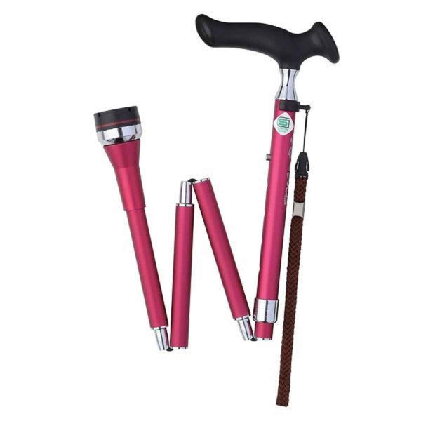 杖かるがもステッキロータリー折りたたみ女性介護