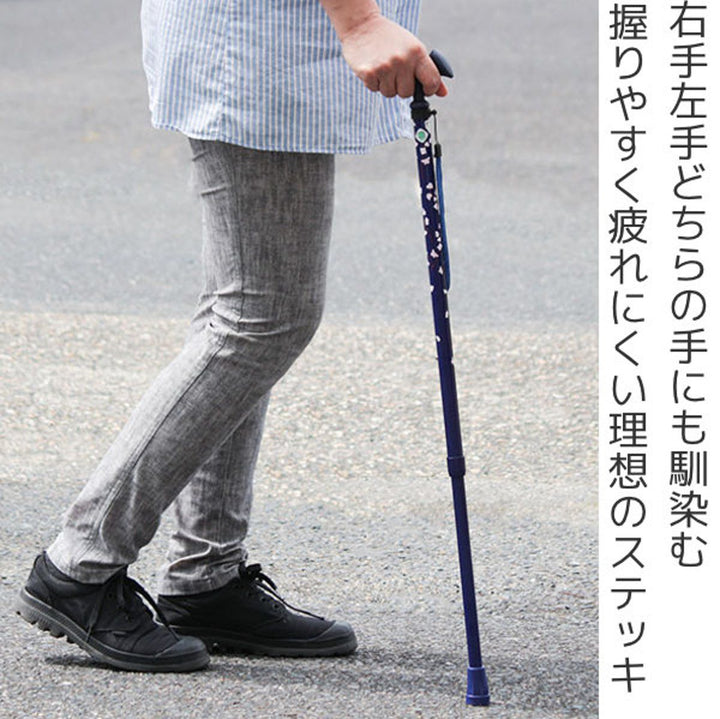 杖かるがもファム2ステッキ伸縮軽量女性介護おしゃれ