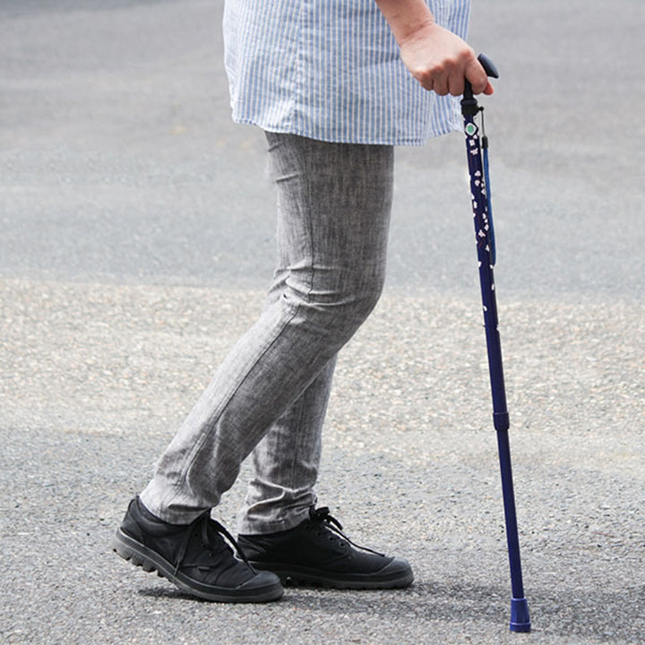 杖かるがもファム2ステッキ伸縮軽量女性介護おしゃれ