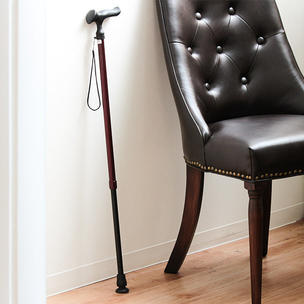 杖かるがもE身長～185cm滑りにくいDX先ゴムステッキ伸縮軽量女性男性介護