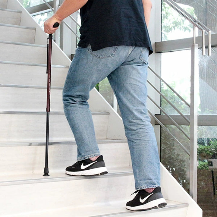 杖かるがもE身長～185cm滑りにくいDX先ゴムステッキ伸縮軽量女性男性介護
