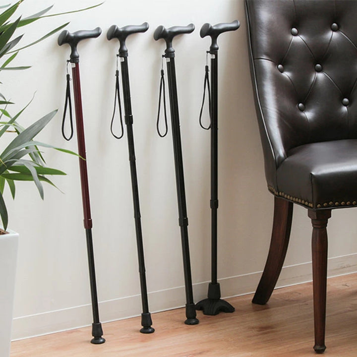 杖かるがもE身長～185cm滑りにくいDX先ゴムステッキ伸縮軽量女性男性介護