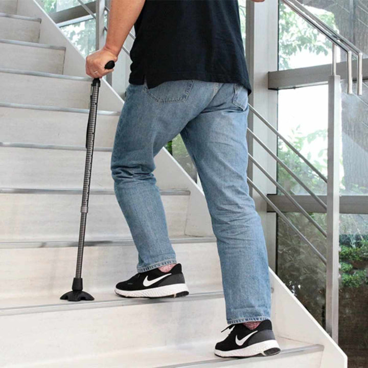 杖かるがもオム4点DX身長～191cm自立式ステッキ伸縮男性介護おしゃれ