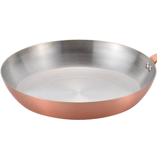 フライパン＆両手鍋3点セット ガス火専用 千歳 ガラス蓋付き 銅製 日本