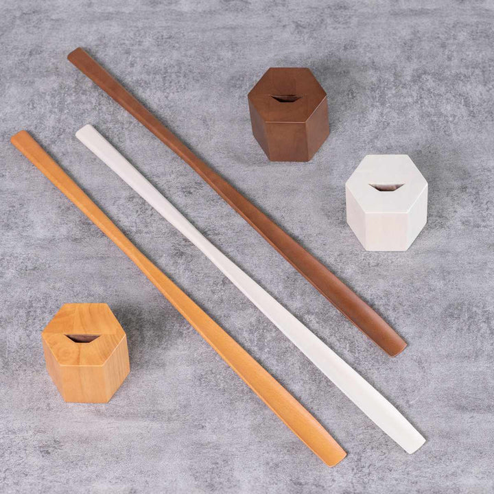 靴ベラかがまず履ける木製靴べら