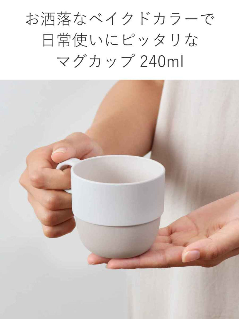 マグカップ240mlMINFARG食器プラスチック子供用食器食洗機対応スタッキングコップ日本製