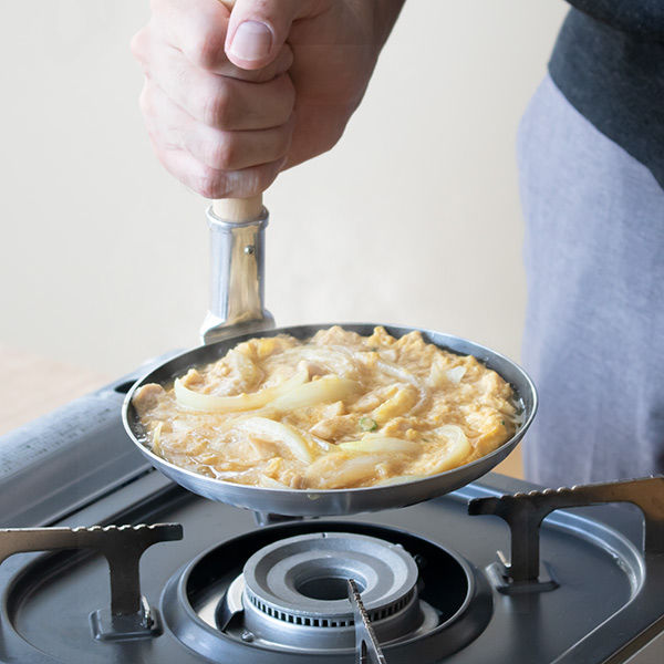 片手鍋親子鍋浅型大18cmフッ素樹脂加工業務用