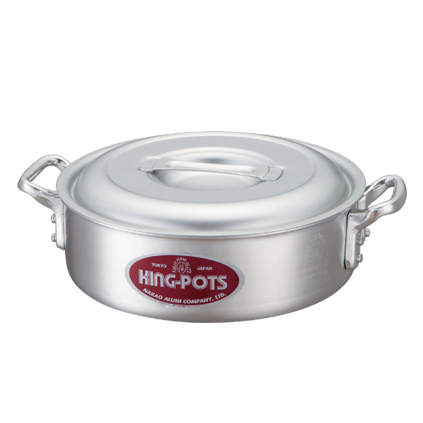 外輪鍋　33cm 島本製作所 外輪鍋 33cm 浅型 ガス火専用 キングポット キング外輪鍋 約9.5L 業務
