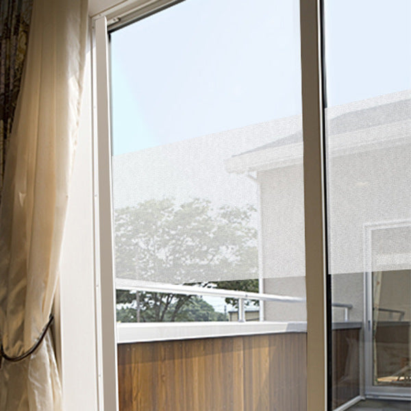 窓貼りシートメッシュタイプホワイト90cm×92cm丈複層・網入りガラス対応遮光目隠し