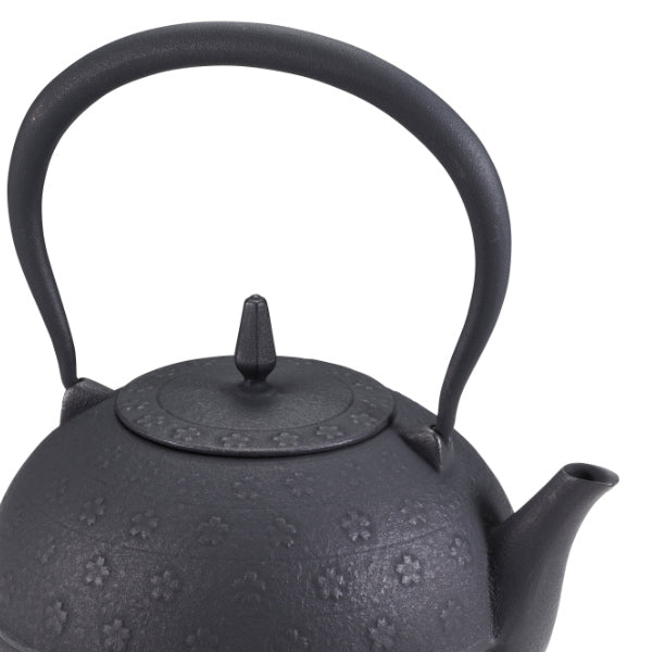 鉄瓶1.2LIH対応梔子さくら文様南部鉄器日本製