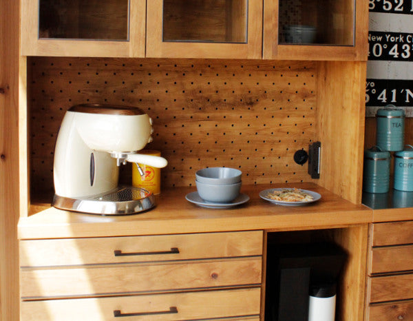 キッチンボード食器棚アルダー前板LINA約幅105cm