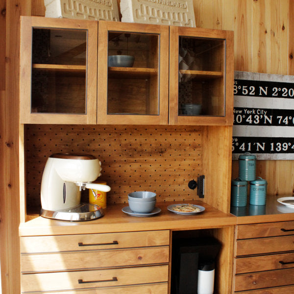 キッチンボード食器棚アルダー前板LINA約幅105cm