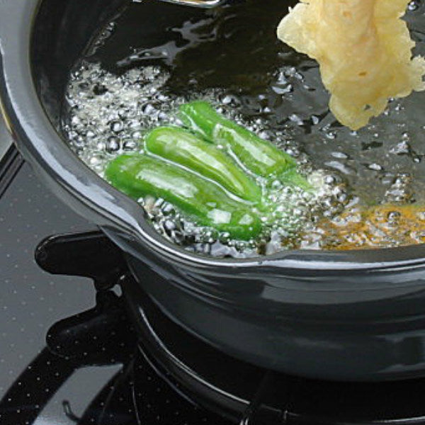 天ぷら鍋22cmIH対応ホーロー段付き天ぷら鍋