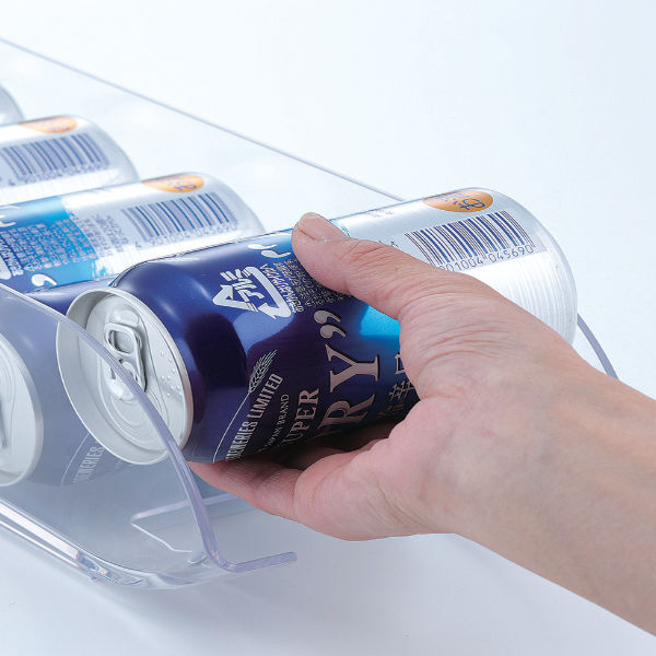 冷蔵庫収納缶ストッカー冷蔵庫収納ケース500ml缶用冷蔵室収納トレーSKIT
