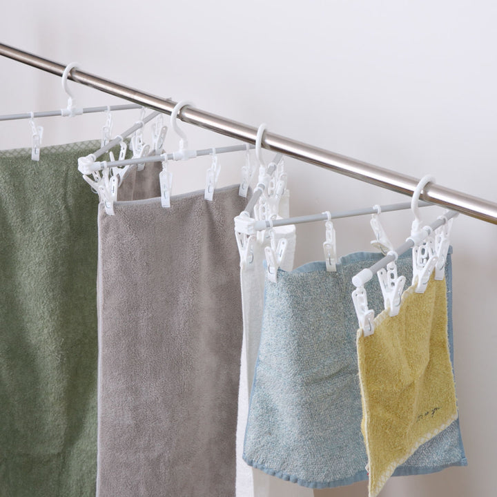 洗濯ハンガー24ピンチシーツが干せるアルミハンガー伸縮折り畳みスライドピンチハンガーアルミ
