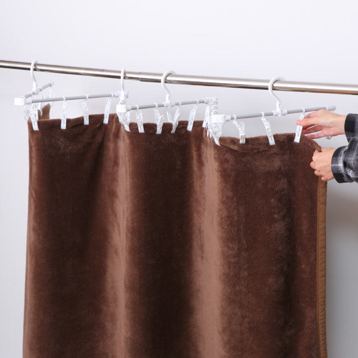 洗濯ハンガー24ピンチシーツが干せるアルミハンガー伸縮折り畳みスライドピンチハンガーアルミ