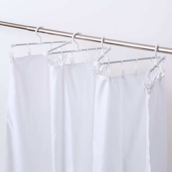 洗濯ハンガー24ピンチシーツが干せるアルミハンガー伸縮折り畳みスライドピンチハンガーアルミ