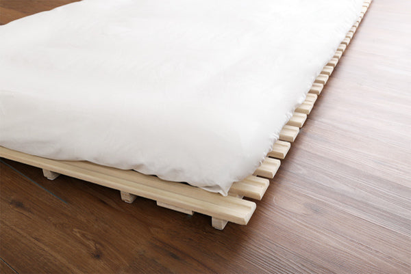 すのこベッドダブル2つ折り式桐桐すのこダブルサイズスノコベッド