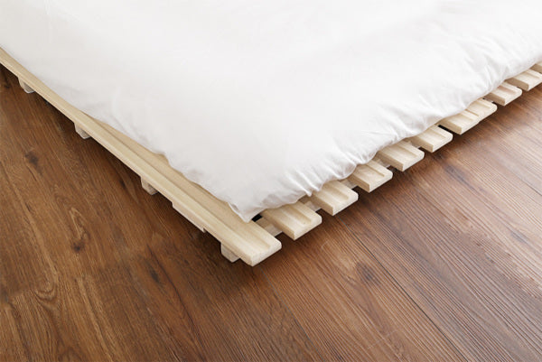 すのこベッドダブル2つ折り式桐桐すのこダブルサイズスノコベッド