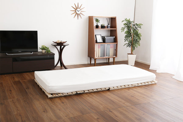 すのこベッドダブル2つ折り式桐桐すのこダブルサイズスノコベッド