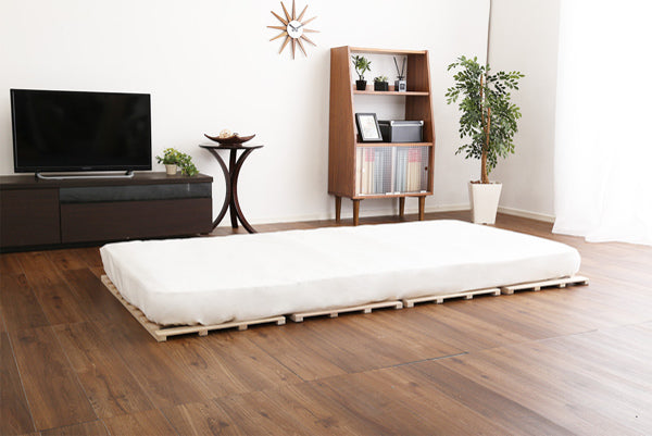 すのこベッドシングル4つ折り式桐桐すのこシングルサイズスノコベッド