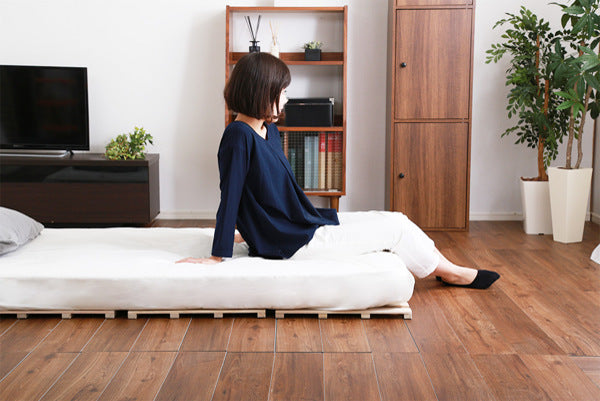 すのこベッドシングル4つ折り式桐桐すのこシングルサイズスノコベッド