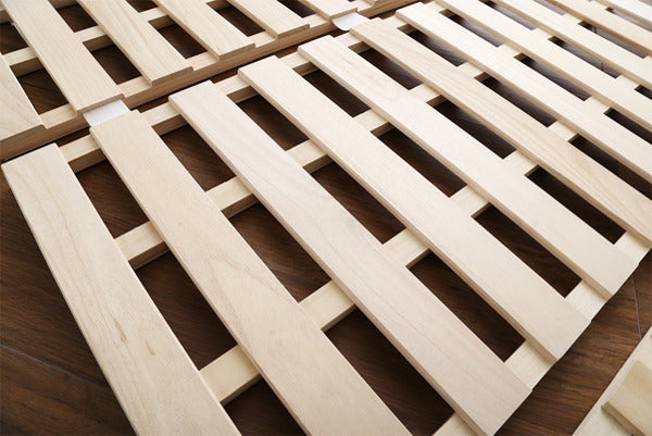 すのこベッドダブル4つ折り式桐桐すのこダブルサイズスノコベッド