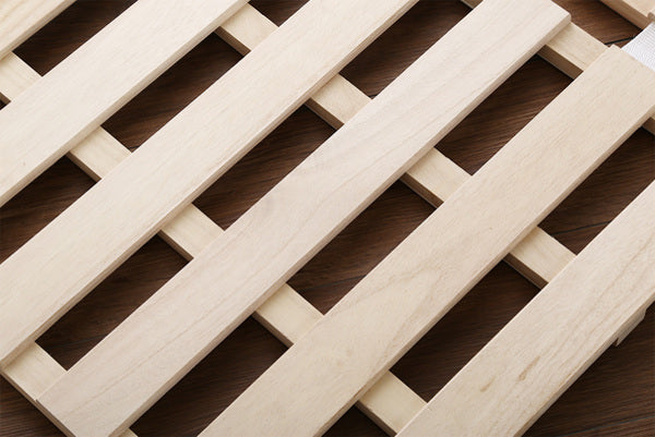 すのこベッドダブル4つ折り式桐桐すのこダブルサイズスノコベッド