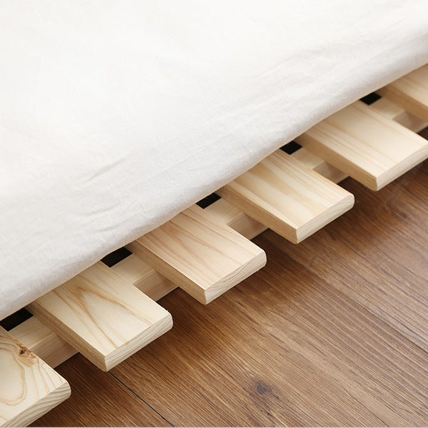 すのこベッドダブル2つ折り檜木製天然木ひのきすのこベッド折りたたみ収納