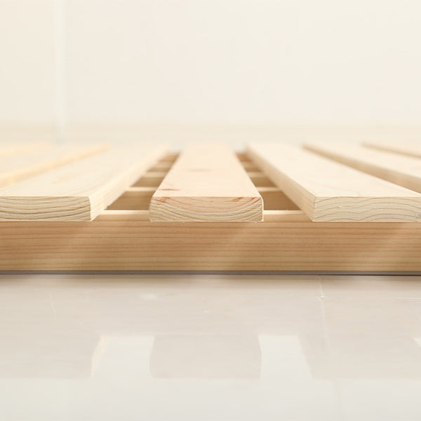 すのこベッドダブル2つ折り檜木製天然木ひのきすのこベッド折りたたみ収納