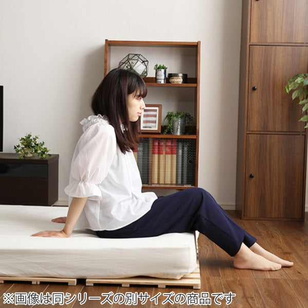 すのこベッドダブル4つ折り檜木製天然木ひのきすのこベッド折りたたみ収納