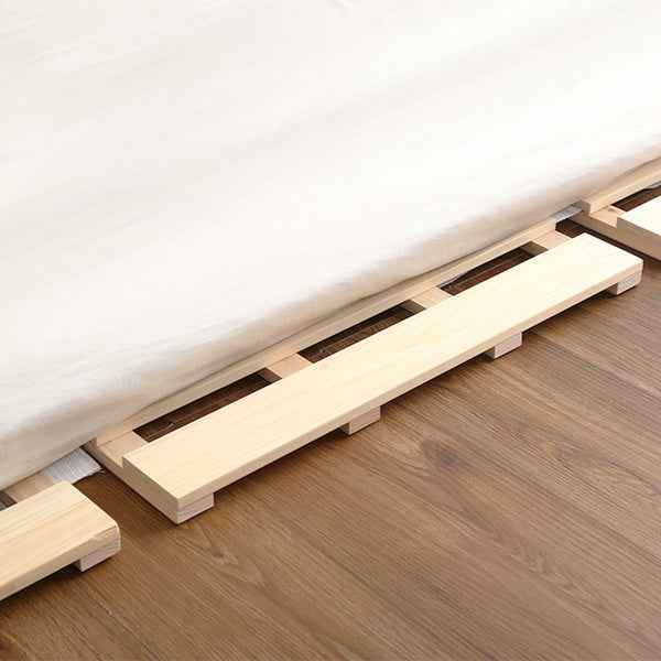 すのこベッドダブル4つ折り檜木製天然木ひのきすのこベッド折りたたみ収納
