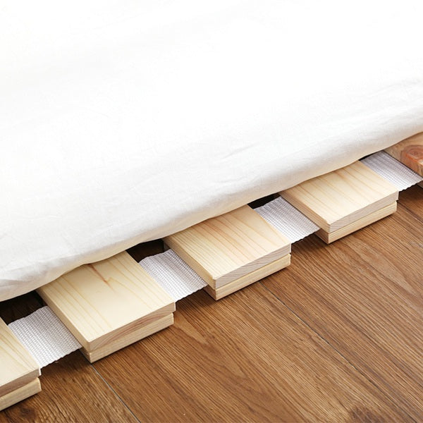 すのこベッドシングルロール式檜木製天然木ひのきすのこベッド収納