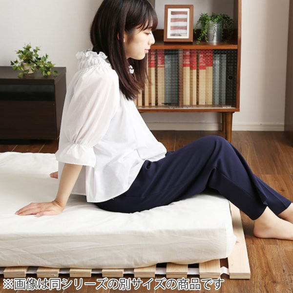 すのこベッドダブルロール式檜木製天然木ひのきすのこベッド収納