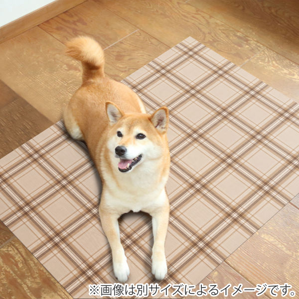 マットペット用45cmx60cmチェック防滑・消臭・防水マット