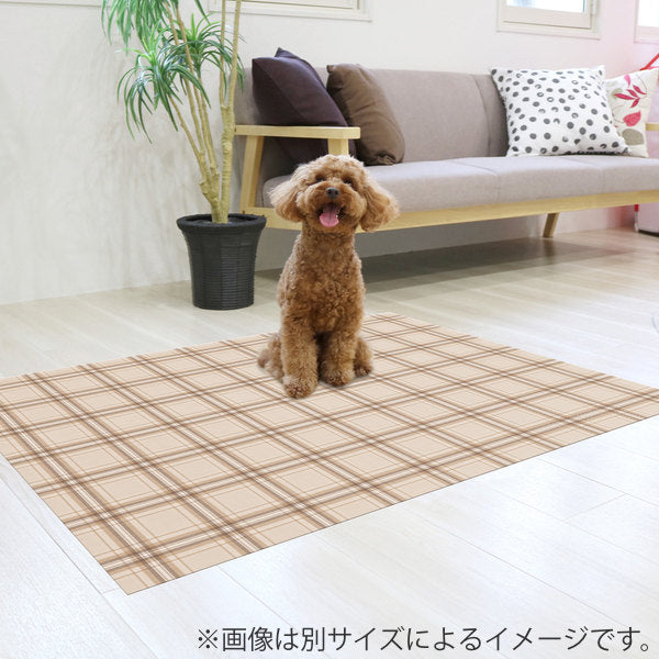 マットペット用45cmx60cmチェック防滑・消臭・防水マット