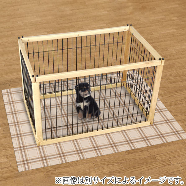 マットペット用45cmx60cmチェック防滑・消臭・防水マット