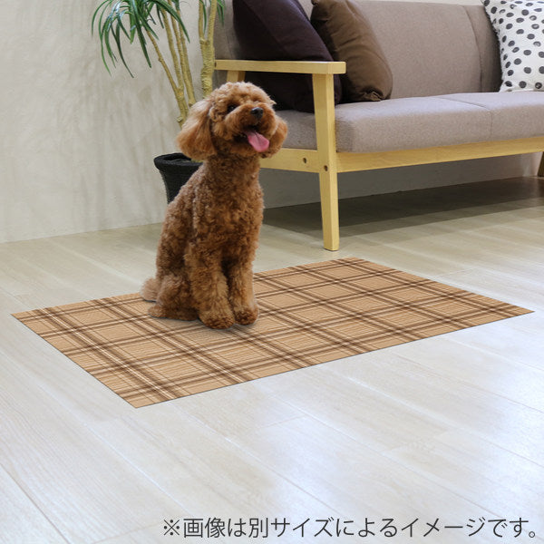 マットペット用45cmx60cmチェック防滑・消臭・防水マット