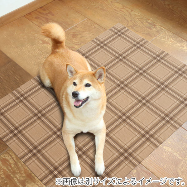 マットペット用45cmx60cmチェック防滑・消臭・防水マット