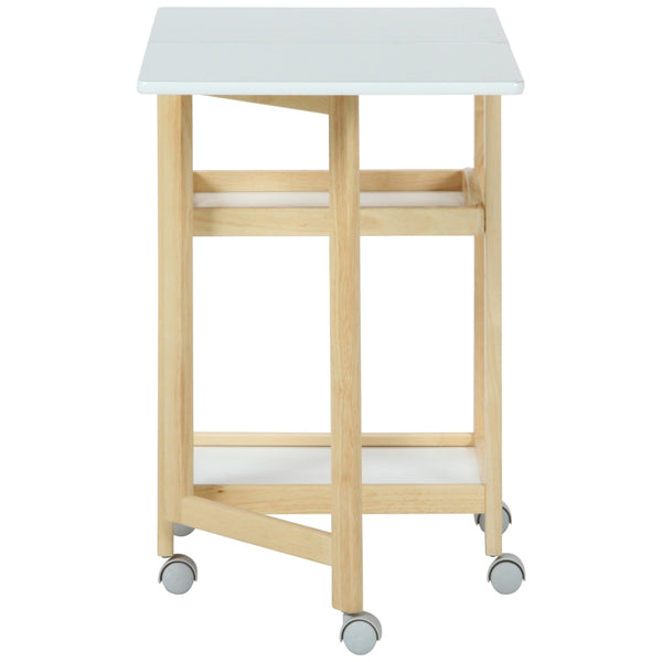 キッチンワゴン幅35～70cmバタフライ片バタUV塗装天板天然木
