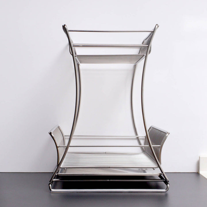 水切りかご18-8ステンレス製水切りラック2段サスティナ