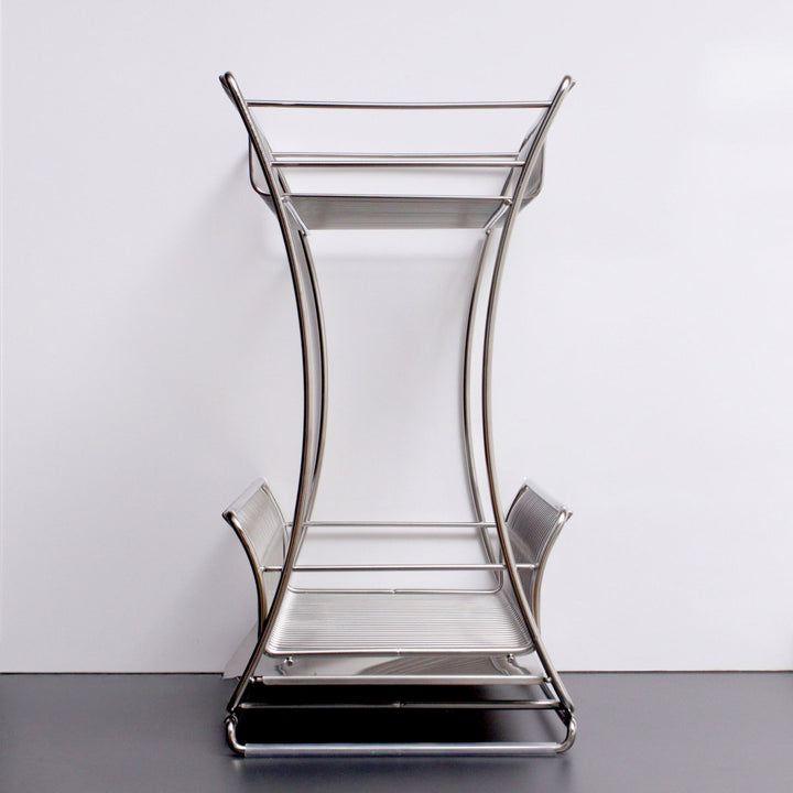 水切りかご18-8ステンレス製水切りラック2段スリムサスティナ