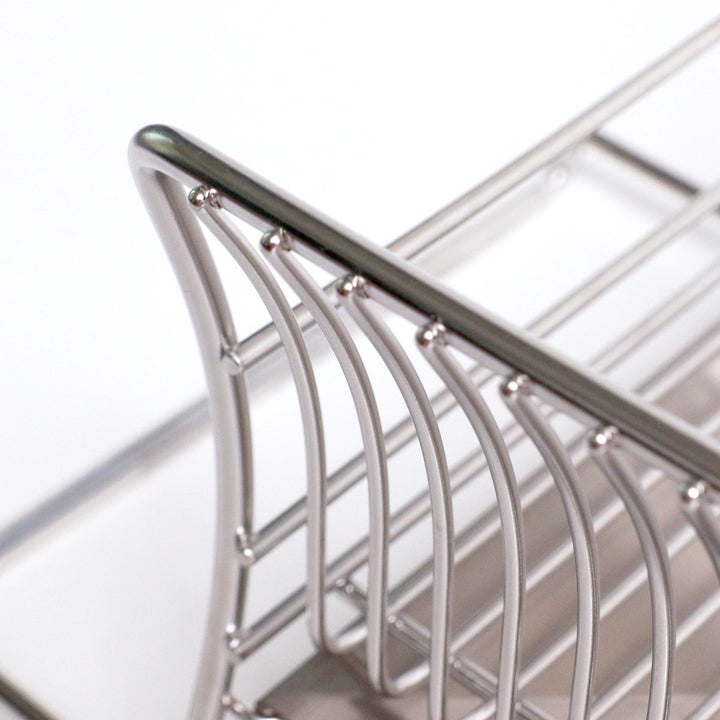 水切りかご18-8ステンレス製水切りラック2段スリムサスティナ