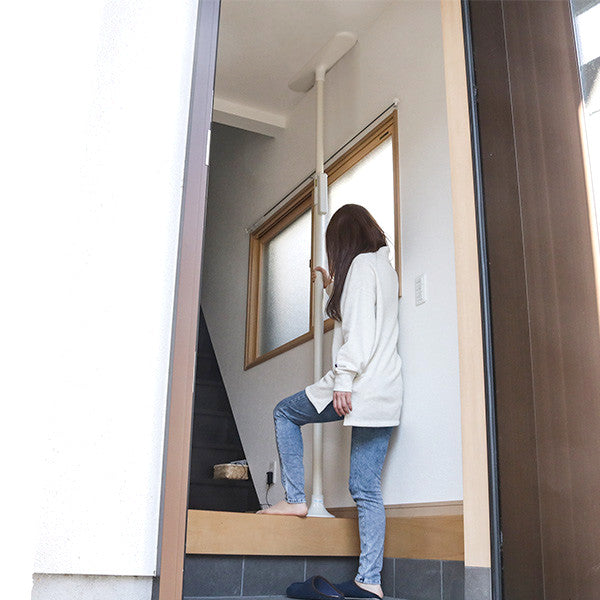 手すりつかまりポール長円形介護用品突っ張り工事不要