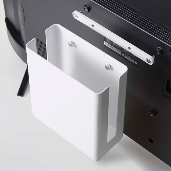 ルーター収納山崎実業smart重ねられるスリム蓋付きルーター収納ケーススマート