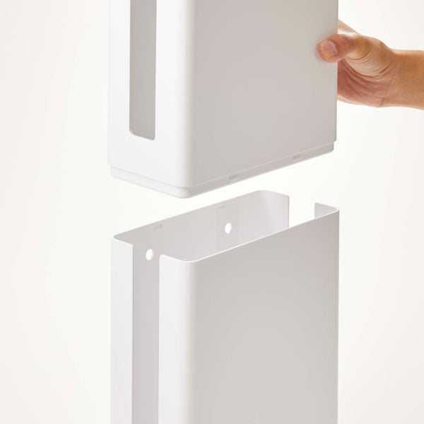 ルーター収納山崎実業smart重ねられるスリム蓋付きルーター収納ケーススマート