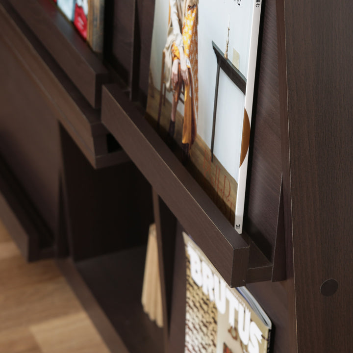 ディスプレイラック幅119cm6マス3列2段フラップ扉