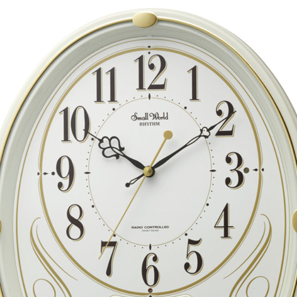 振り子時計スモールワールドリリィ電波時計6曲収録時計